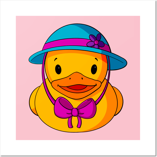 Easter Hat Rubber Duck Wall Art by Alisha Ober Designs